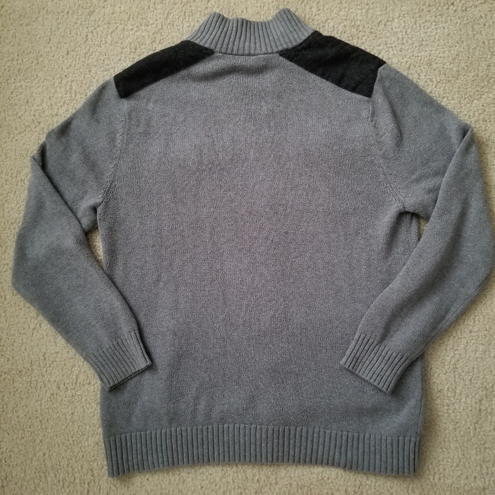 ♻️ Men's Apt 9 Grey Zip Up Collared Sweater ♻️ - Picture 10 of 14